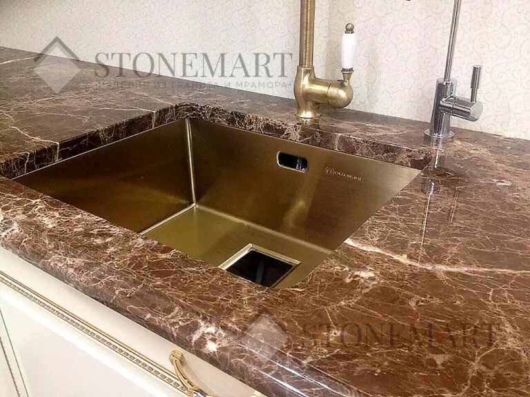Мрамор: Emperador Dark. Страна: Испания Цвет: коричневый