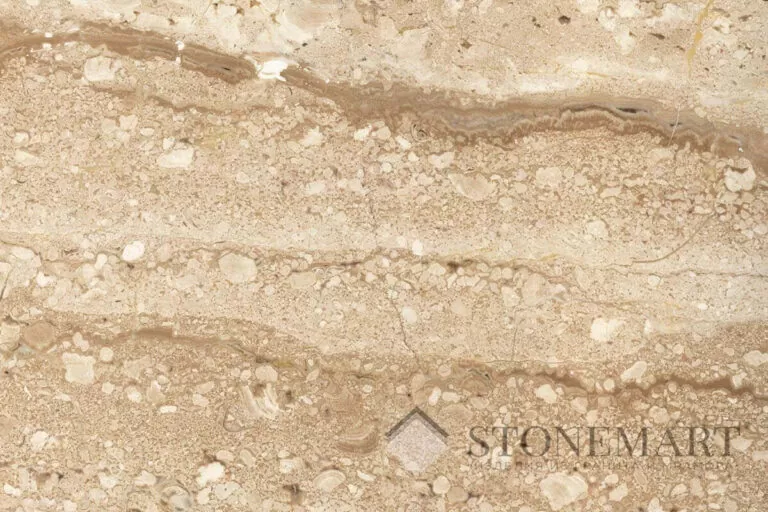 Мрамор: Daino Reale. Цвет: бежевый. Основное применение в экстерьере - это облицовка элементов фасада. С помощью данного мрамора можно создавать неповторимое художественное убранство интерьера. Применяется для облицовки стен, колонн, лестниц, пола из мрамора, стоек, каминов, столешниц, подоконников и т.д.