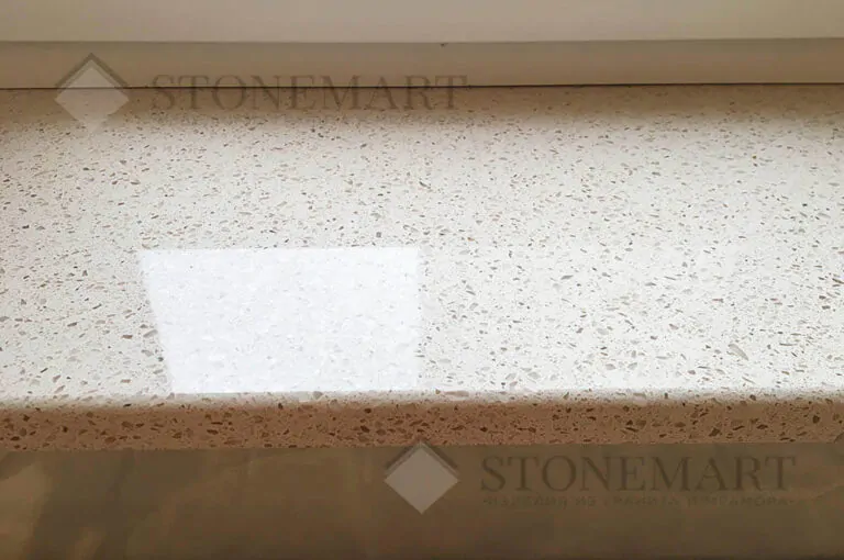 Подоконник из кварцита Атем beige light 0016