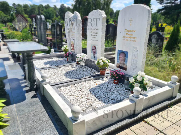 Памятники из мрамора для семейного захоронения